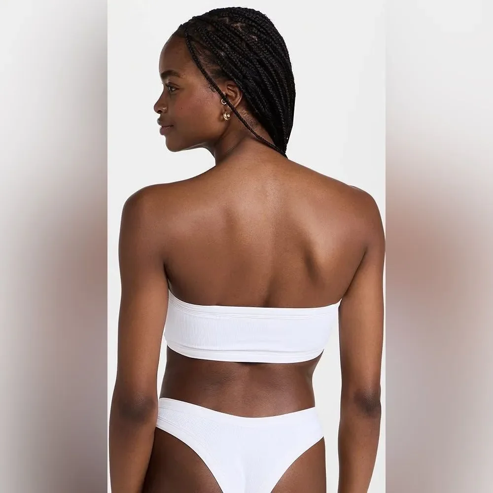 L*Space Bikini Set Maya Bikini Top & Anna Bitsy Bottom White Size XL NWT Swim